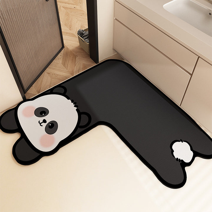 Fun-Filled Cartoon-Themed Bath Mat Bowlift