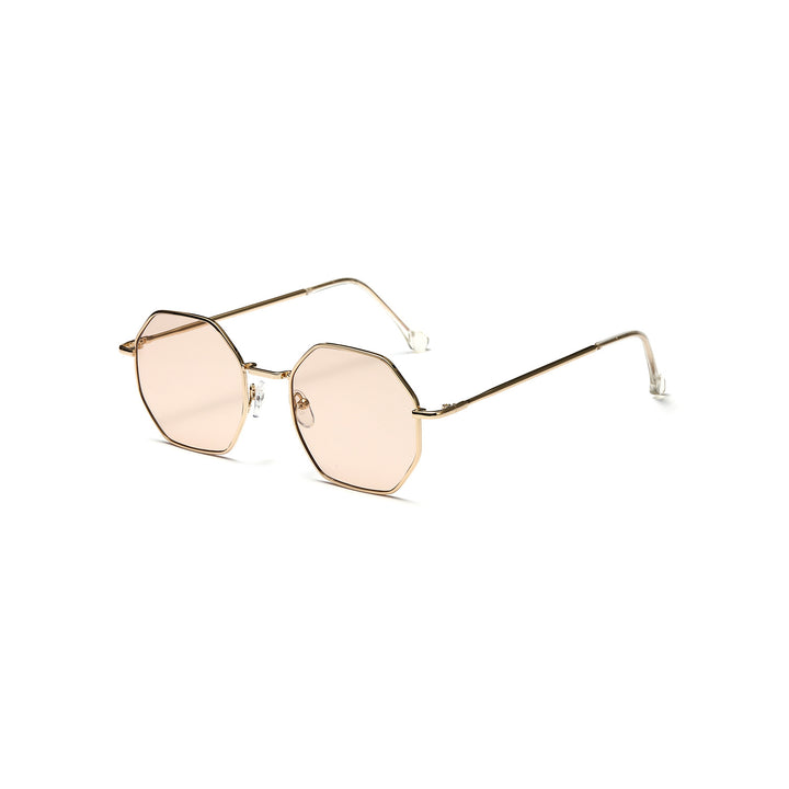 Women's octagonal sunglasses with elegant metal accents Bowlift