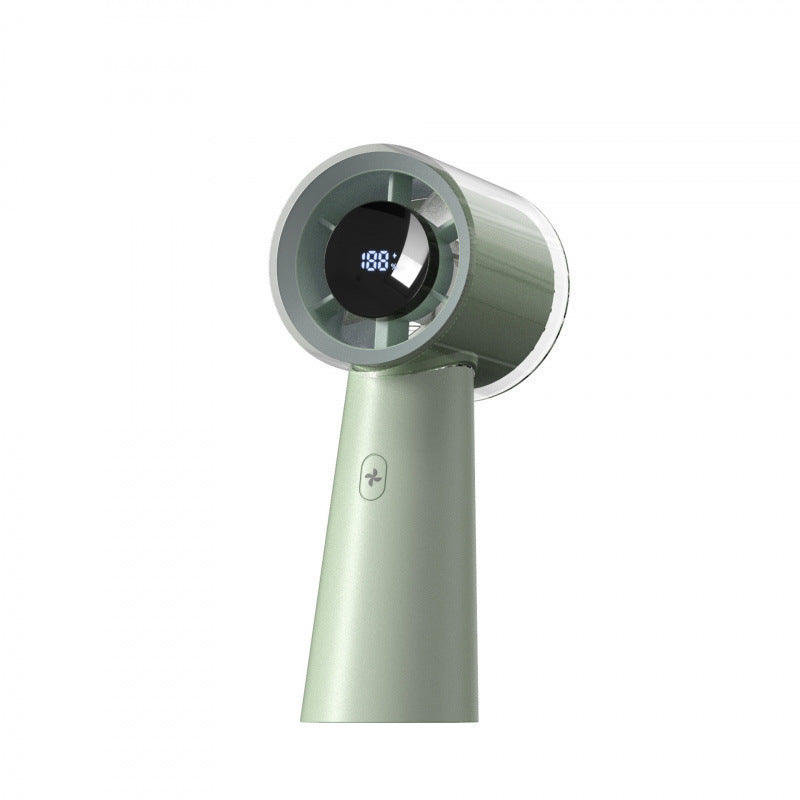 Women's portable handheld fan with intelligent temperature and speed control Bowlift