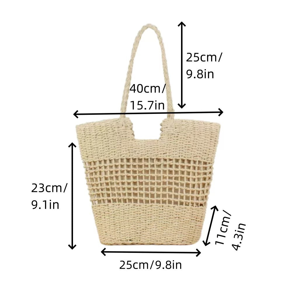 Basket tote bag with modern mesh design Bowlift