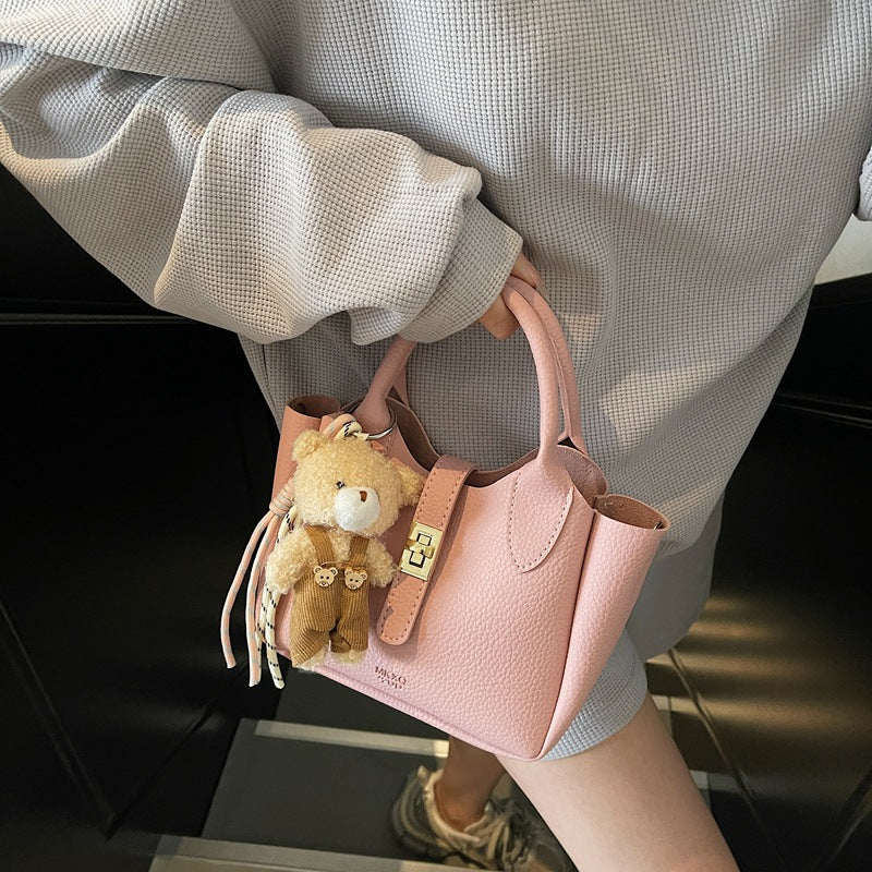Elegant Textured Mini Handheld Tote Bowlift