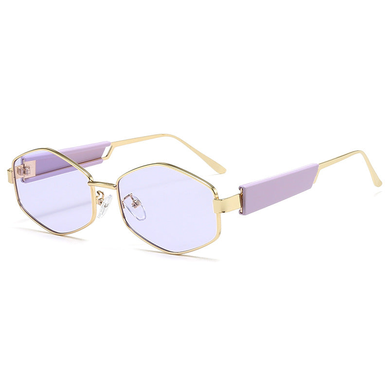 Fashionable Octagonal Frame Sunglasses