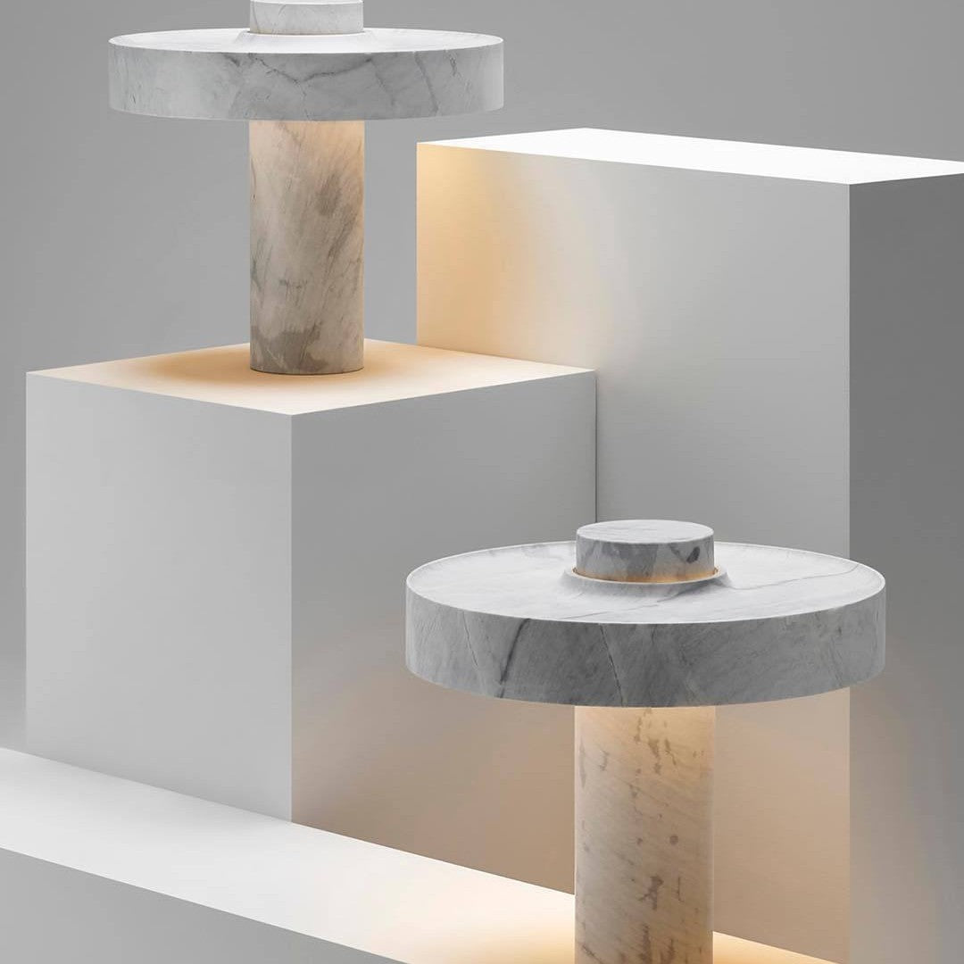 Marble Table Lamp with Contemporary Design