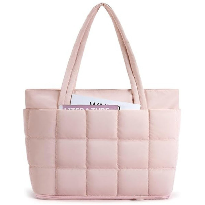 Quilted Oversized Tote Bag Bowlift