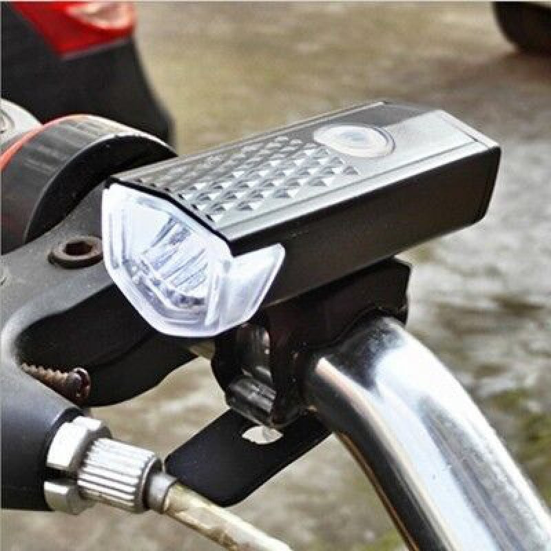 USB Rechargeable LED Bicycle Front and Rear Light Set with Quick Release Mounts Bowlift