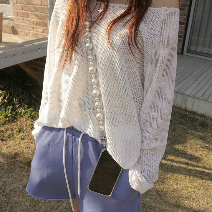 Elegant Pearl Necklace Bowlift