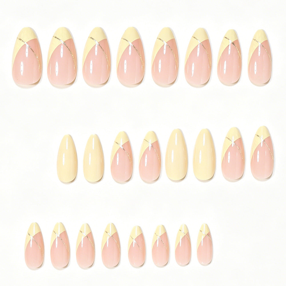 Elegant French Tip Nail Art Set Bowlift