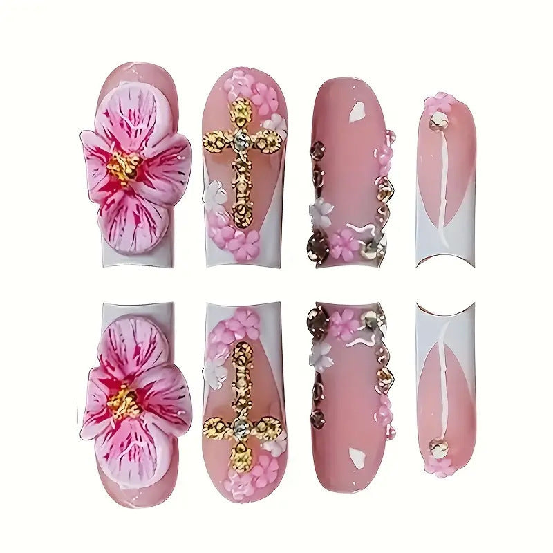 Artistic Floral Nail Art Extensions Bowlift 1787913849