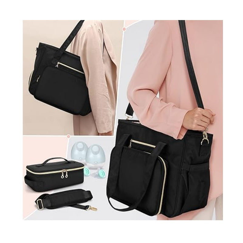 Multifunctional diaper bag with insulated compartments Bowlift