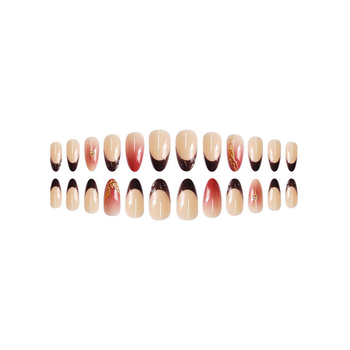 Artistic Gel Press-On Nail Art Bowlift