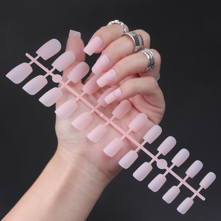 Matte Finish Long Stiletto Press-On Nails Bowlift
