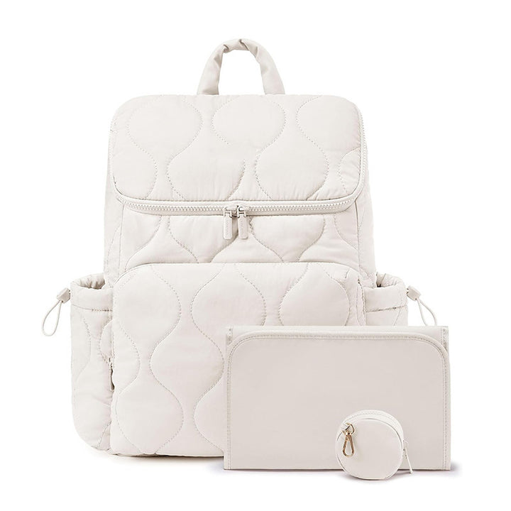 Fashionable Padded Backpack with Removable Cosmetic Organizer Bowlift
