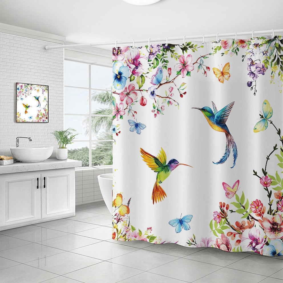 Nature-Inspired Shower Curtain Bowlift