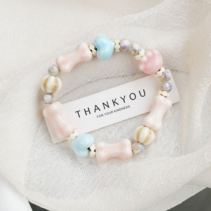 Heart-Shaped Beaded Bracelet Bowlift
