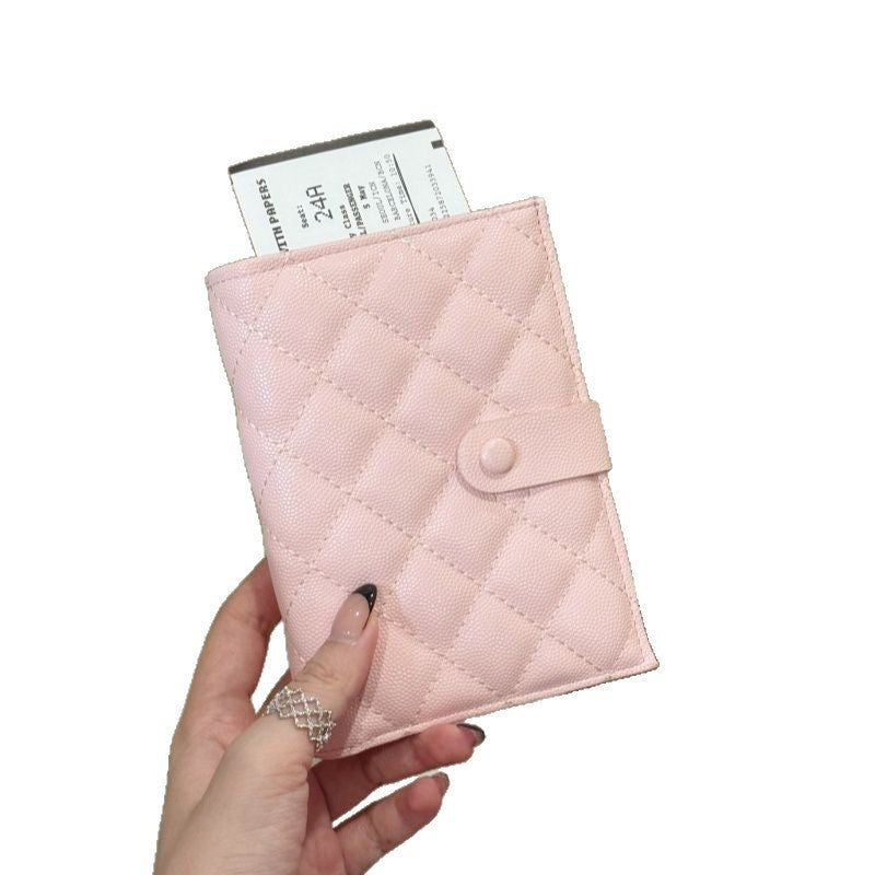 Quilted Leather Travel Document Organizer Bowlift