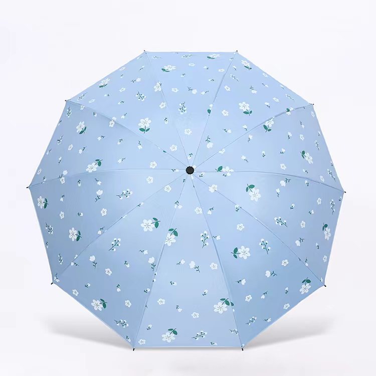 Women's Umbrella with Floral Design Bowlift