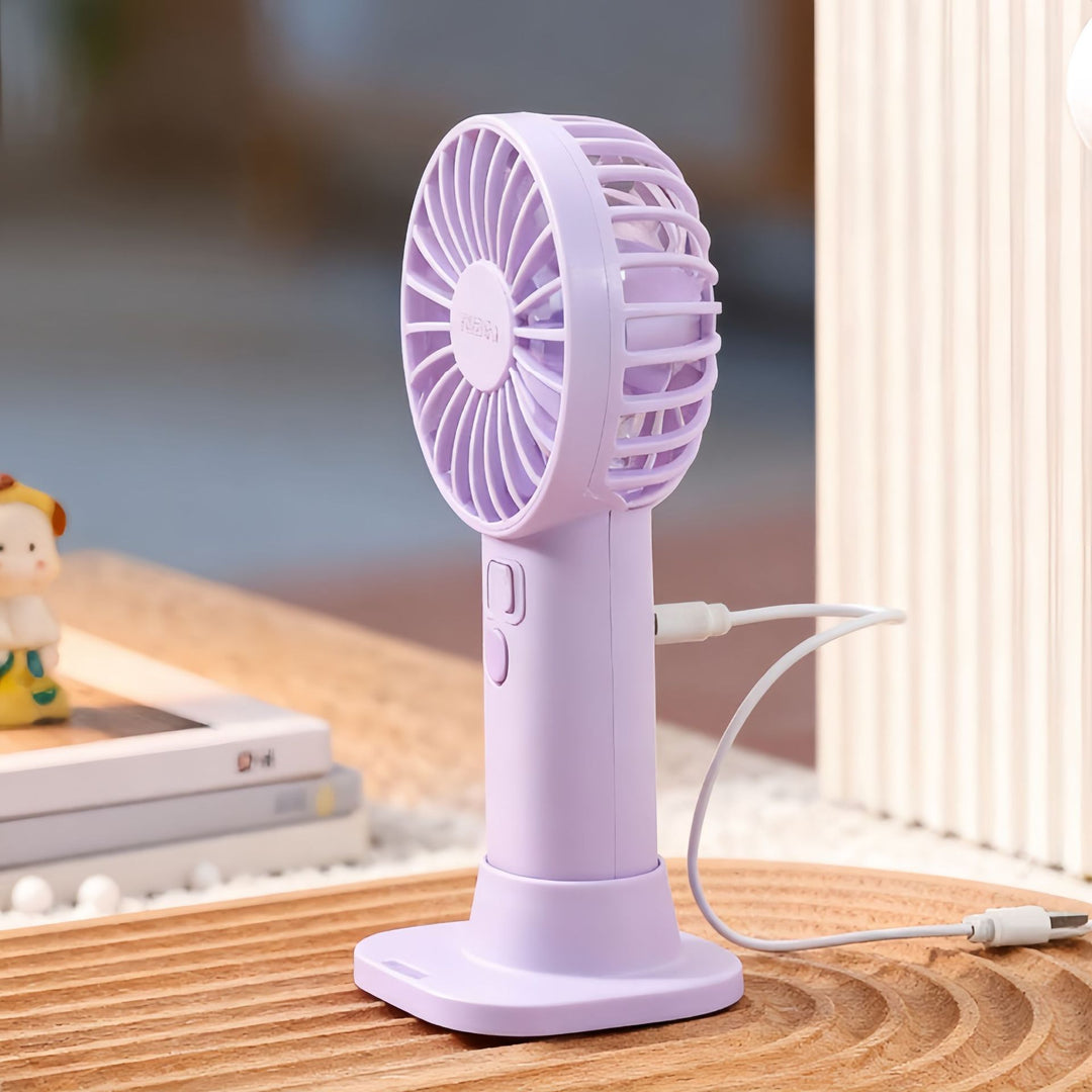 Ladies Portable Hand Fan with Digital Speed Display Bowlift