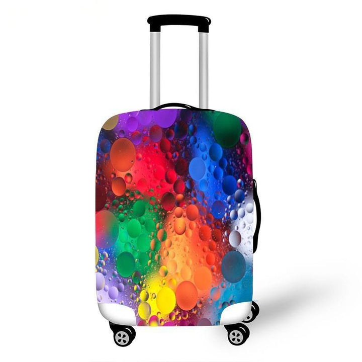 Women's hard shell suitcase with diverse floral design Bowlift
