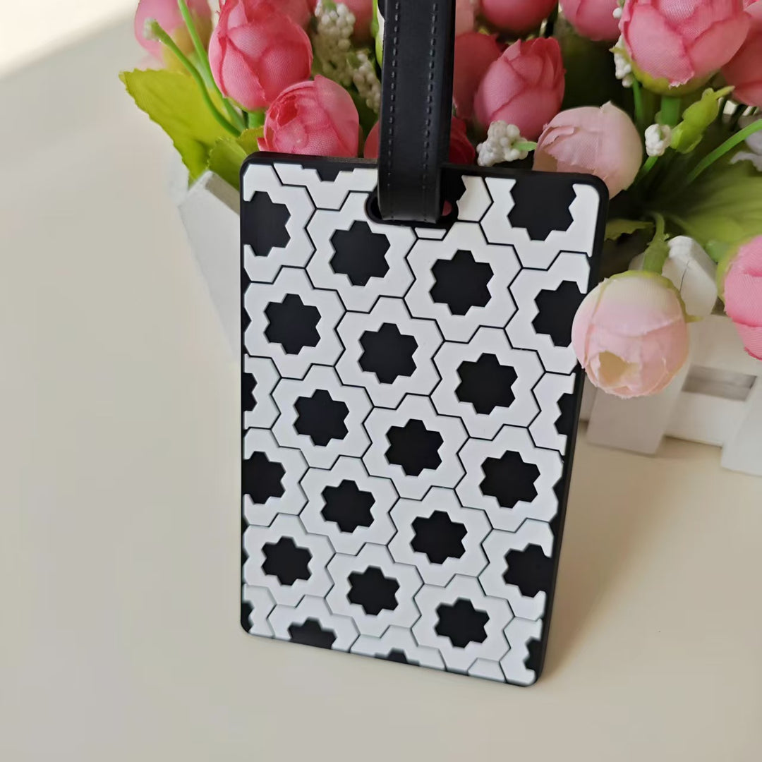 Unisex Retro Puzzle-Themed Luggage Tag Bowlift