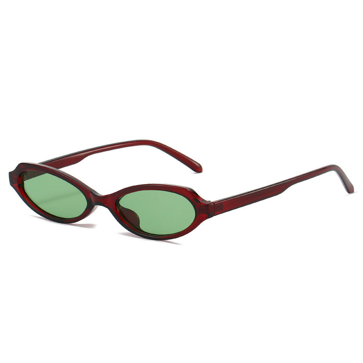 Fashionable Oval Frame Sunglasses Bowlift