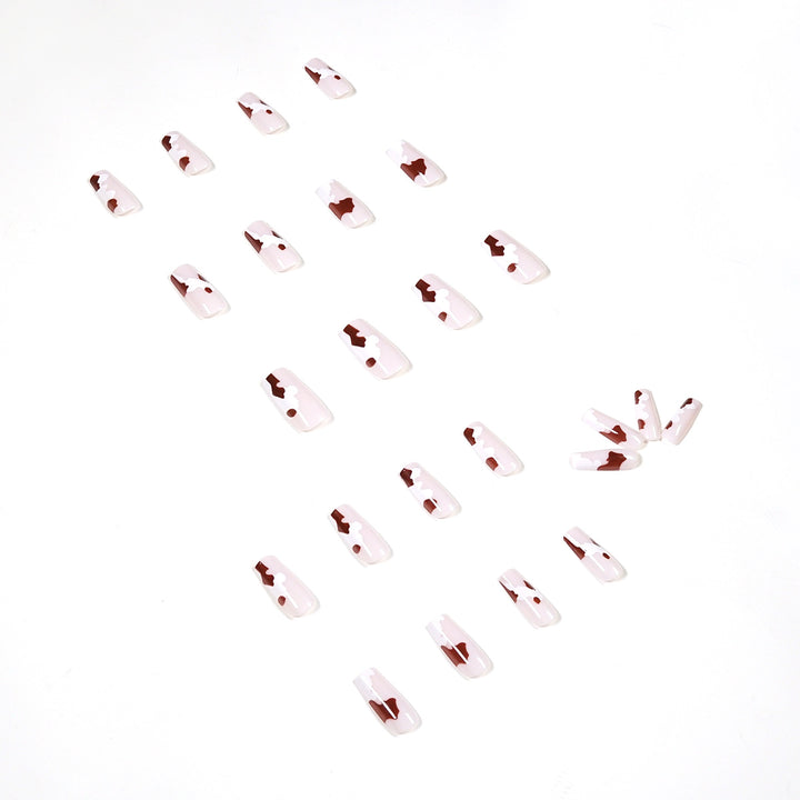 Artistic acrylic nails with elegant gradient and creative designs Bowlift