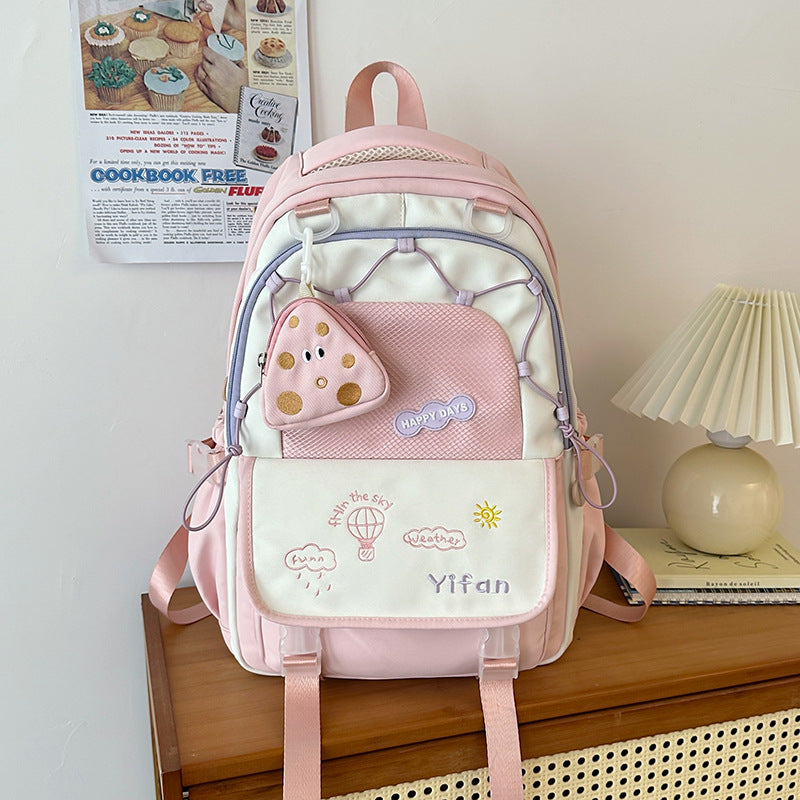 Playful Character Design School Backpack Bowlift