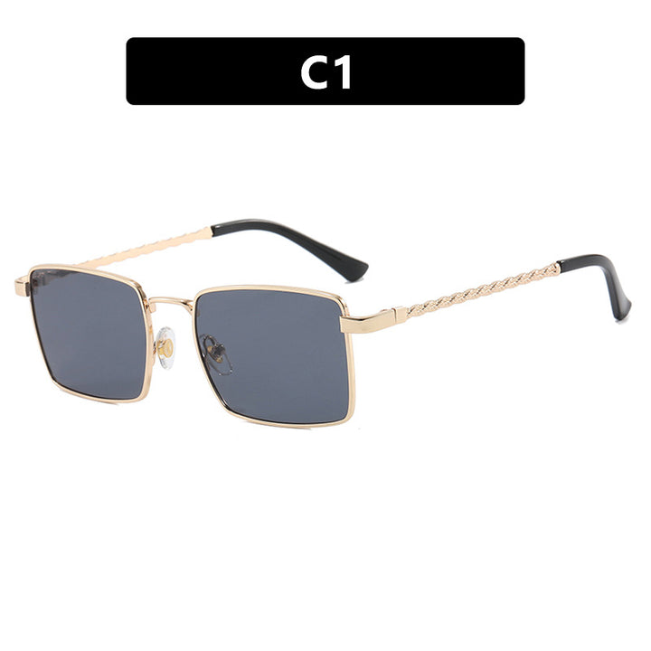 Women's square sunglasses with elegant metal frame Bowlift