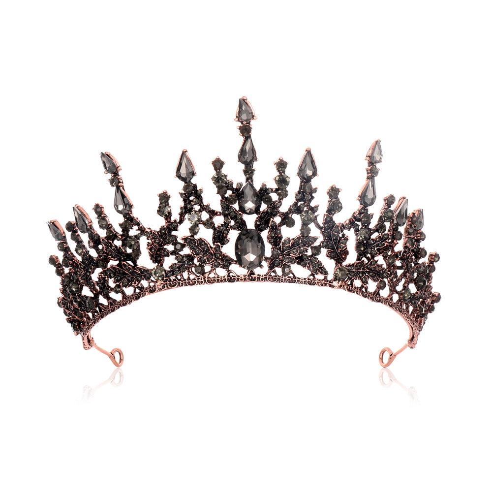 Women Elegant Tiara with Sparkling Crystals Bowlift