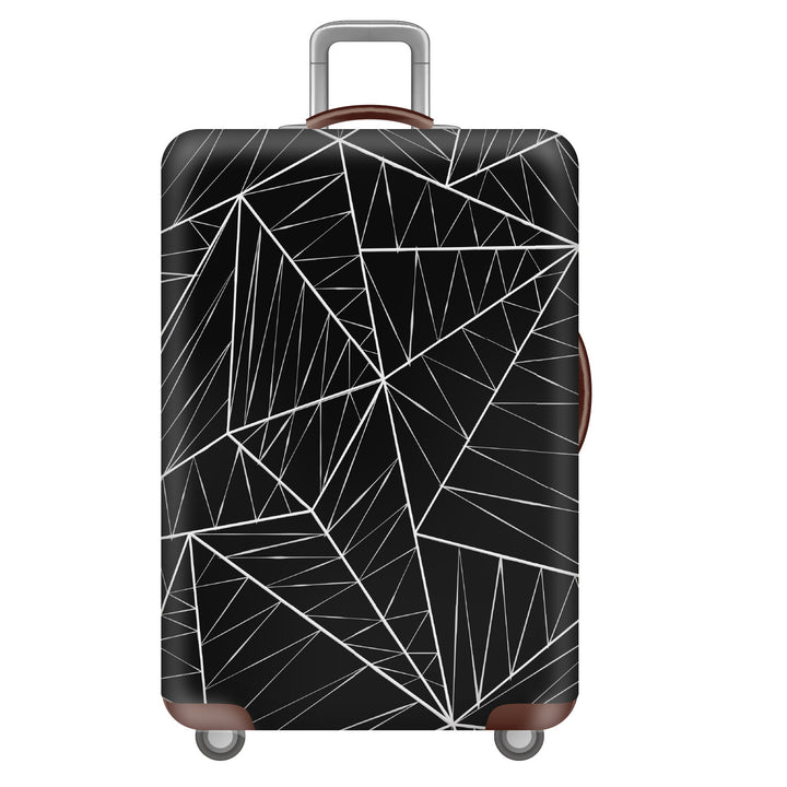 Unisex non-elastic suitcase cover with tropical leaf pattern, stretch protective cover for hard shell and soft case Bowlift