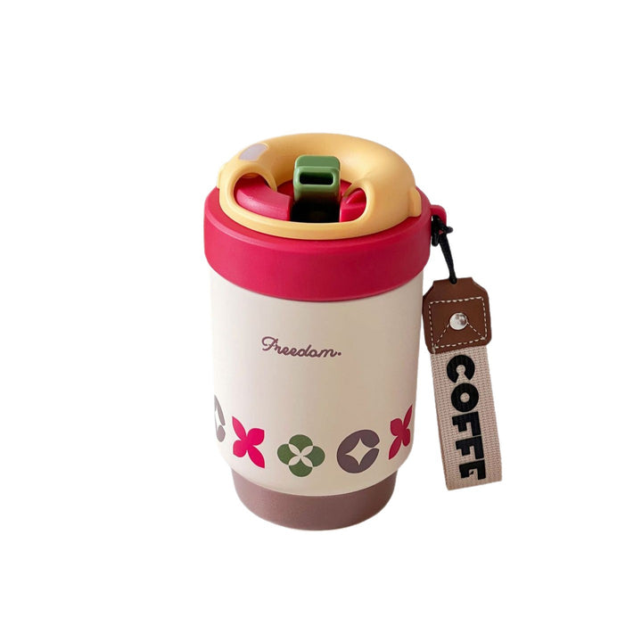 Women's Insulated Coffee Cup with Practical Closure Mechanism Bowlift