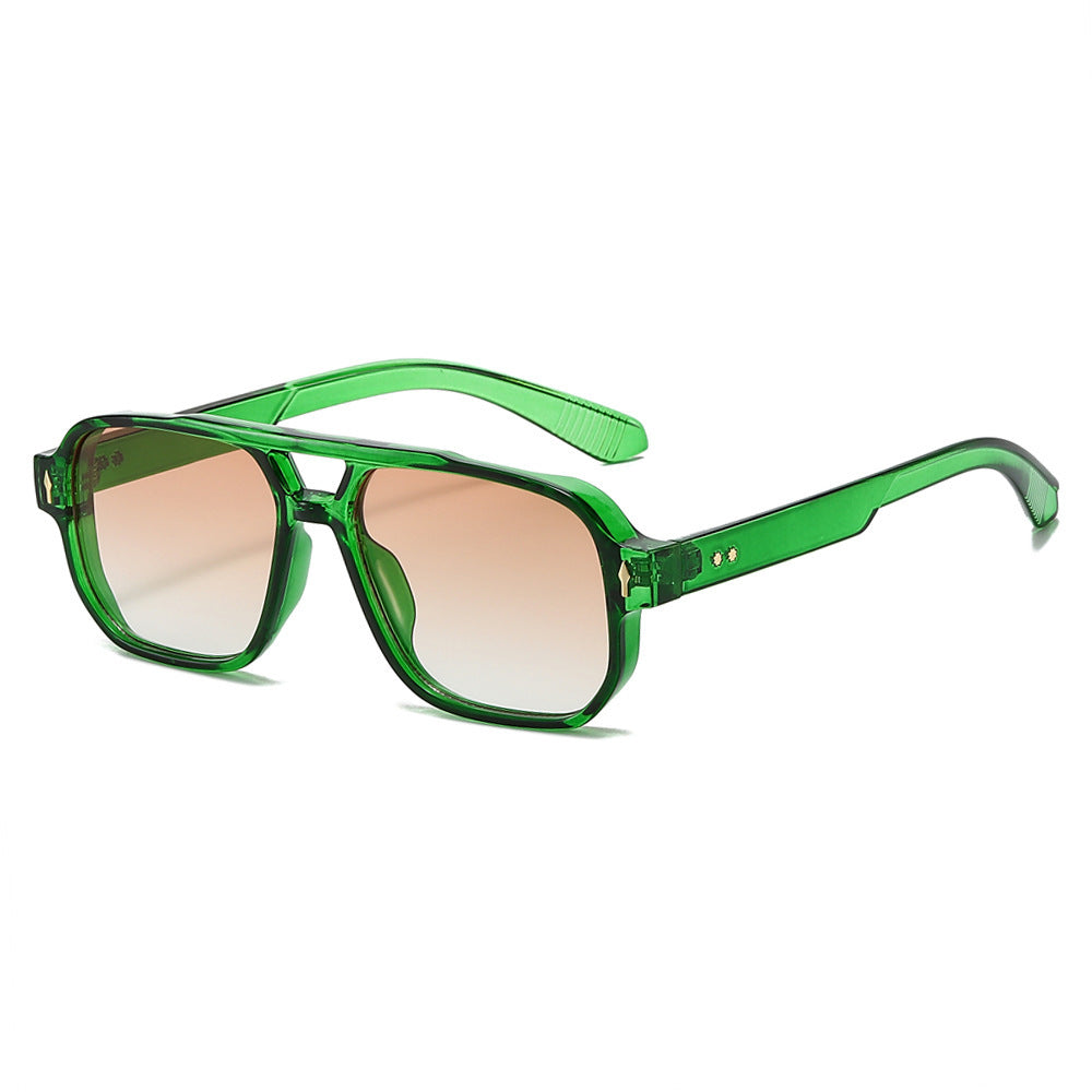 Oversized Geometric Sunglasses with Enhanced UV Protection Bowlift