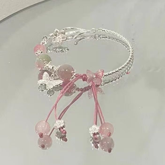 Elegant Flower and Gem Bracelet Bowlift