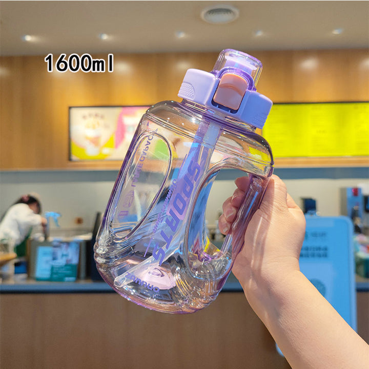 Women's large water bottle with ergonomic carrying handle Bowlift
