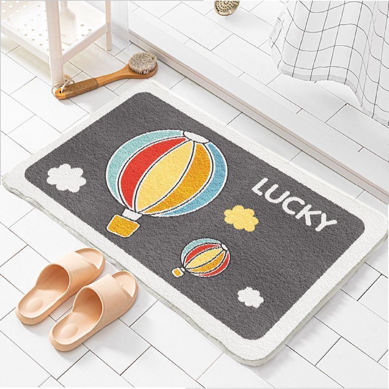 Plush Bathroom Quote Mat