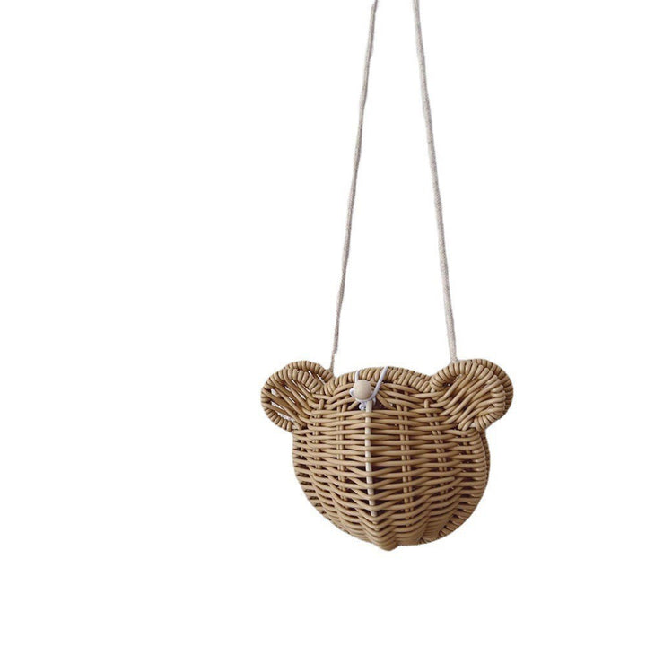 Ladies Playful Basket with Bear Motif Bowlift