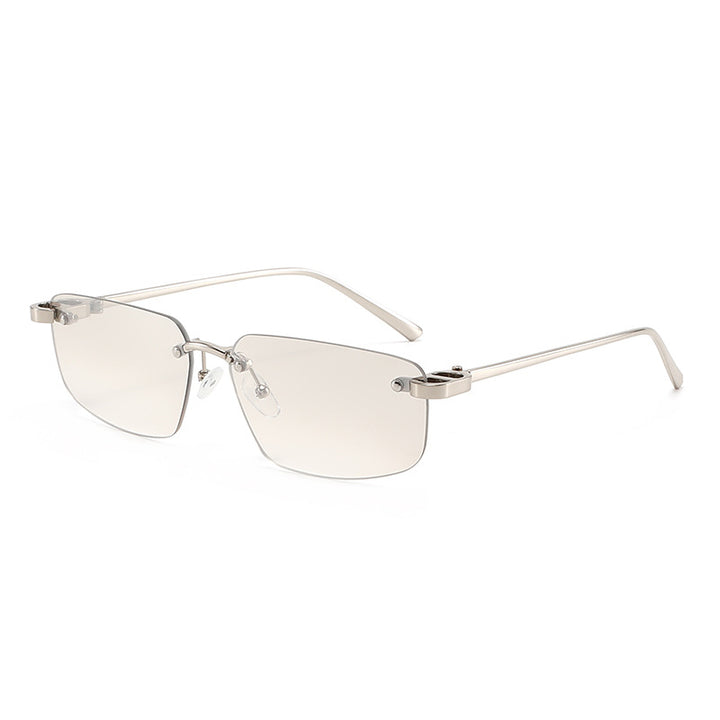 Ladies fashionable rectangular sunglasses with minimalist frame Bowlift