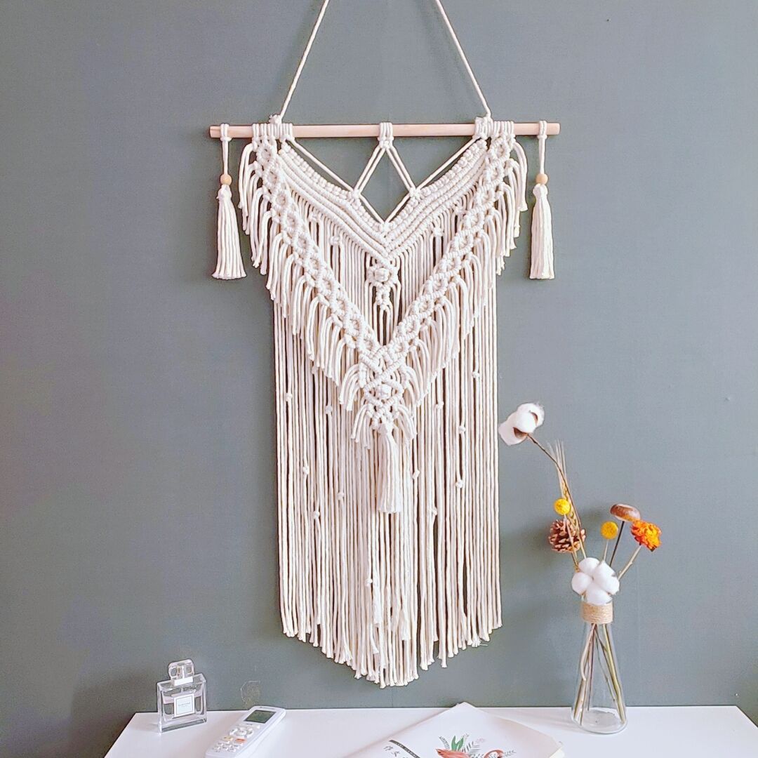 Artisan Macramé Wall Hanging Bowlift