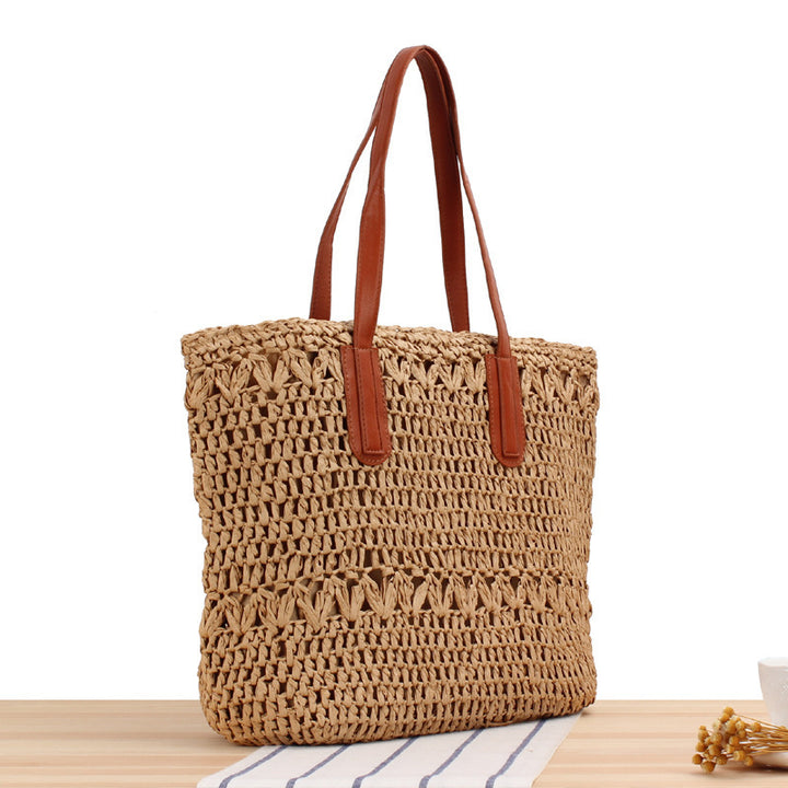 Hand-knotted tote bag made of high-quality natural material Bowlift