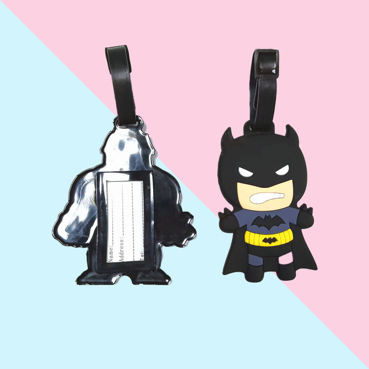 Unisex Silicone Superhero-Themed Luggage Tag Bowlift