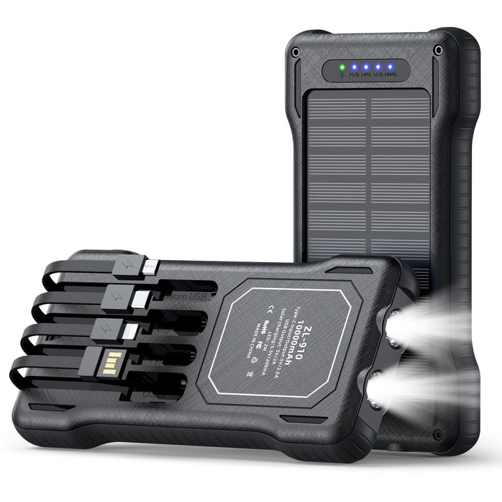 Solar Powerbank with Integrated LED Light Bowlift