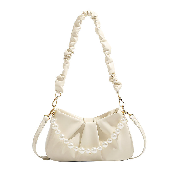 Elegant Pearl-Accent Sling Bag Bowlift