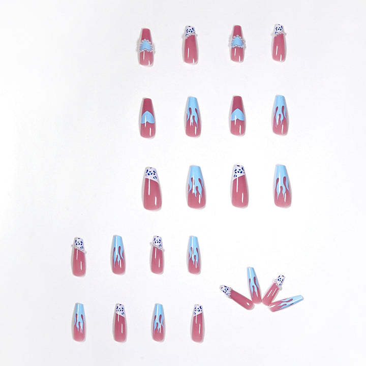 Artful stiletto nails in creative design Bowlift