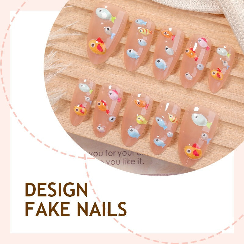 Nail art set with creative animal and fish motifs Bowlift