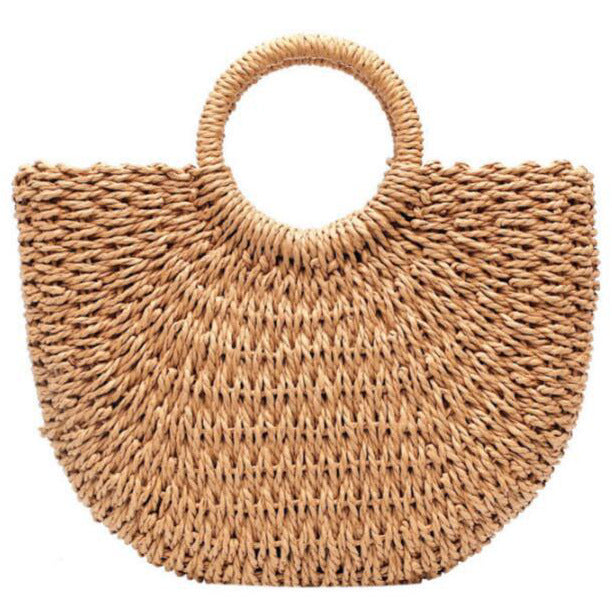 Beach bag made of hand-woven natural material Bowlift