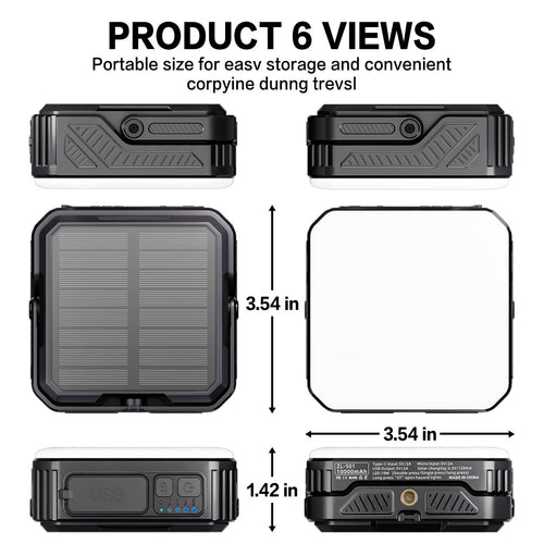 Portable Solar Power Bank Bowlift