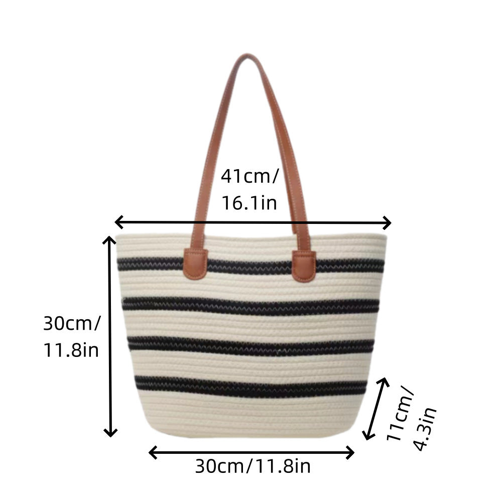 Spacious Macrame Tote Bag Bowlift