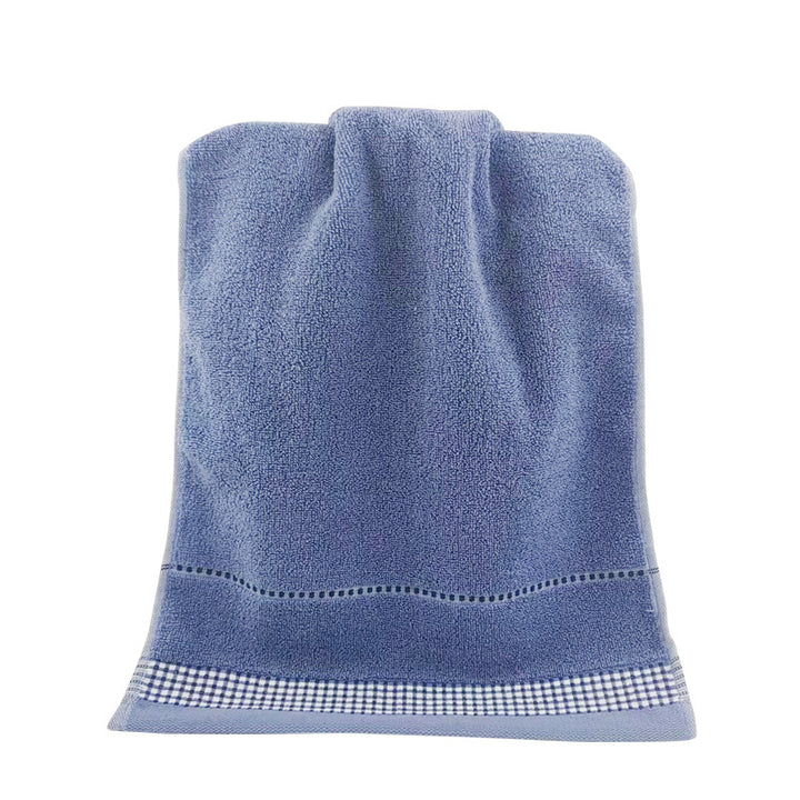 Terry Bath Towel with Fine Check Border Bowlift