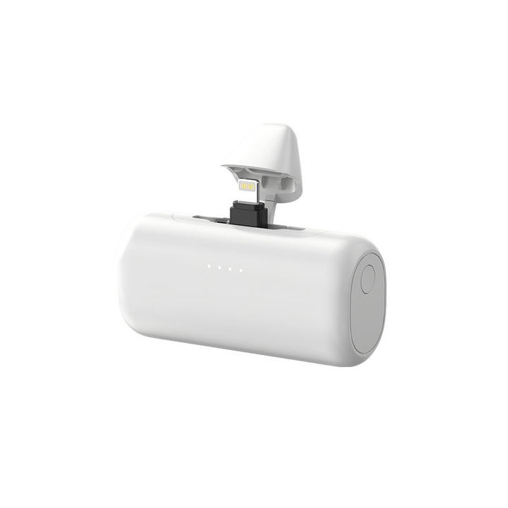 Portable power bank with integrated Lightning cable and LED charging indicator Bowlift