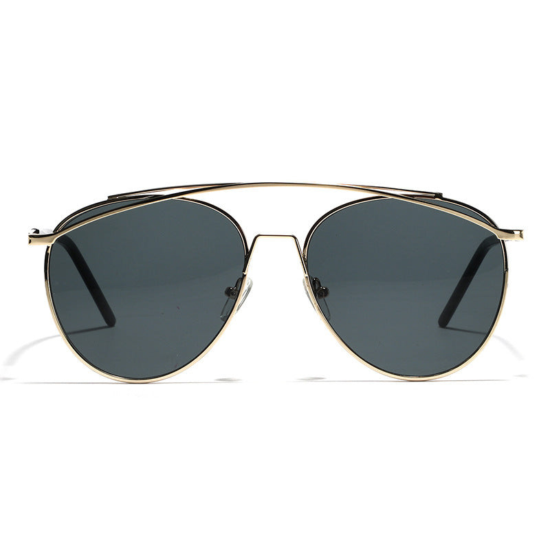 Women's Aviator Sunglasses with Elegant Metal Frame Bowlift