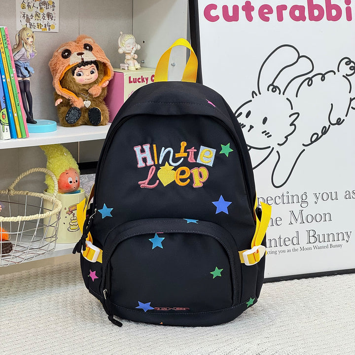Fun Star Patterned School Backpack